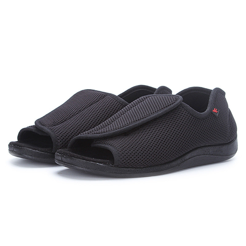 Wide Width Orthopedic Diabetic Sandals Adjustable Velcro Shoes for Swollen Wide Feet Bunions