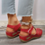 Airfleek Arch Support Wide Toe Box Closed Toe Sandals