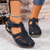 Airfleek Closed Toe Sandals For Standing All Day With Arch Support