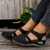 Airfleek Arch Support Wide Toe Box Closed Toe Sandals