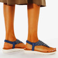 Nanccy Ankle Strap Casual Elastic Fashion Sandals