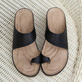 Nanccy - Large size women's retro Bohemian style hollow wedge flip-toe sandals