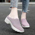 Nanccy Lazy Wavy Breathable Slip On Wavy Outdoor Walking Shoes