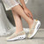 Nanccy - Premium Nanccy Comfy Summer Lace Shoes Breathable Platform Sole Slip On Height Increasing For Women