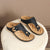 Sandals with Arch Support Anti-Slip wedges Sandal Vintage Flip Flop comfortable slippers  Non-slip Casual Wedge Platform Shoes