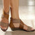 Nanccy Woman Rome Hemp Wedges Ladies Zippers Sandals