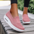 Breathable Sneakers Women Slip On,Fashion Men Mesh Casual Slip-On Sport Shoes Runing Platform Shoes