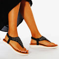 Nanccy Ankle Strap Casual Elastic Fashion Sandals