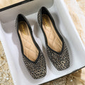 Nanccy Women's Rhinestone Flats Fashion Sequin Wedding Shoes