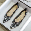 Nanccy Rhinestone Flat Bling Diamonds Bridal Shoes