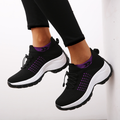 Women's Walking Shoes Sock Sneakers Slip on Mesh Air Cushion Comfortable Wedge Easy Shoes Platform Loafers